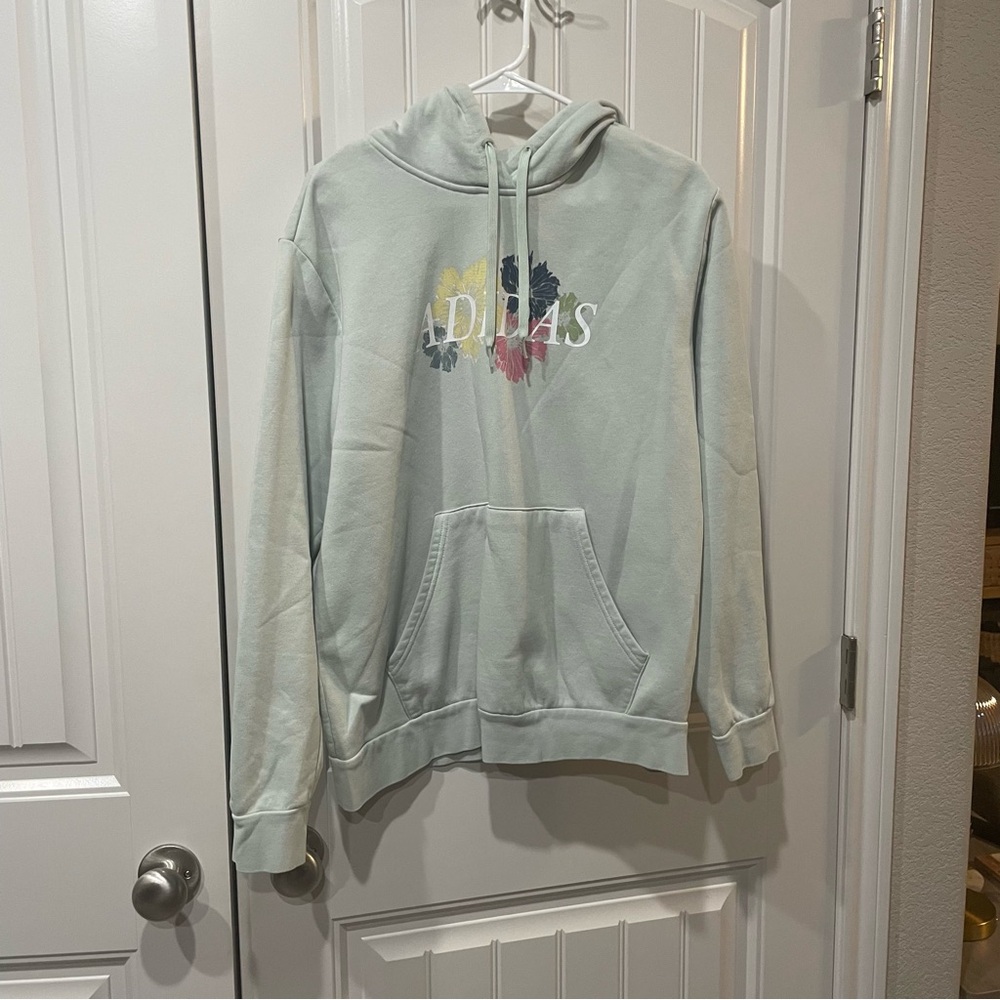 Adidas XL Light Green Hoodie